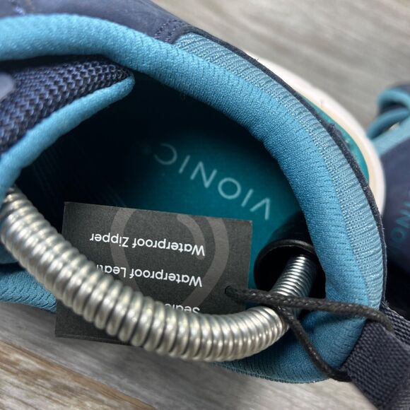 Vionic Women's Drift Zanny Waterproof Lace-Up Active Blue Sneakers Size 8 - Picture 9 of 13